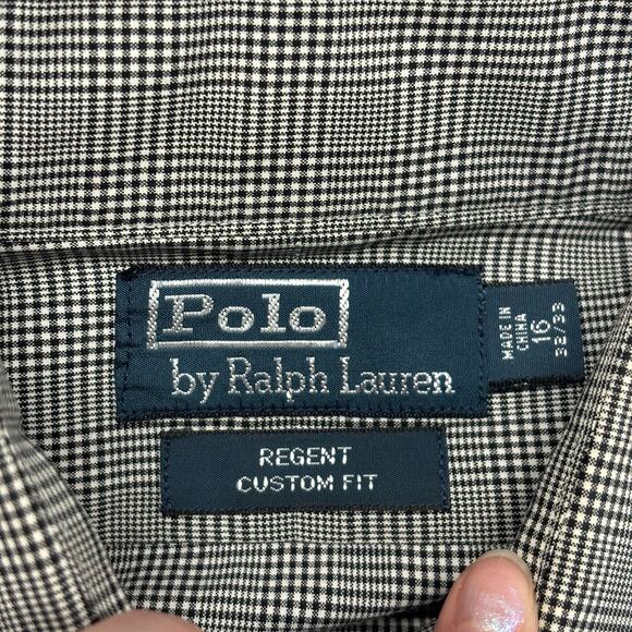 Vintage 90s Y2K Polo Ralph‎ Lauren Regent Mens 16 Custom Fit Button Down Shirt - Picture 4 of 9